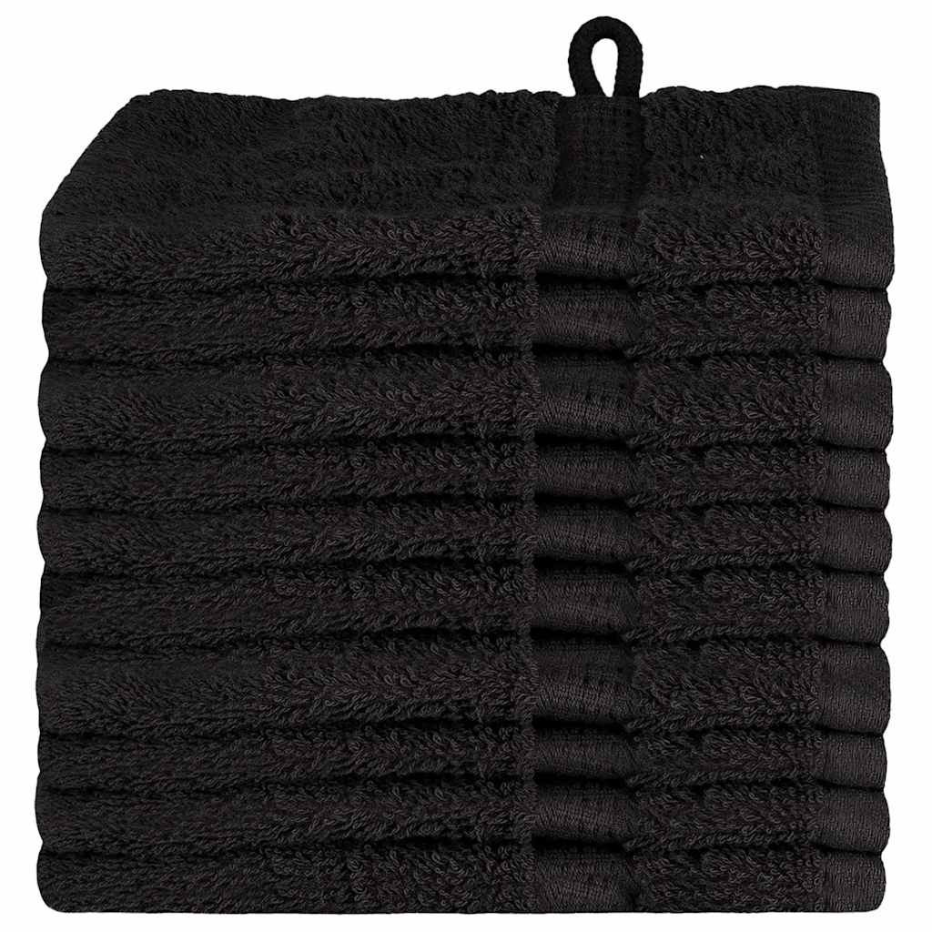 Guest Towel SOLUND 10 pcs Black 15 x 21 cm 550 gsm