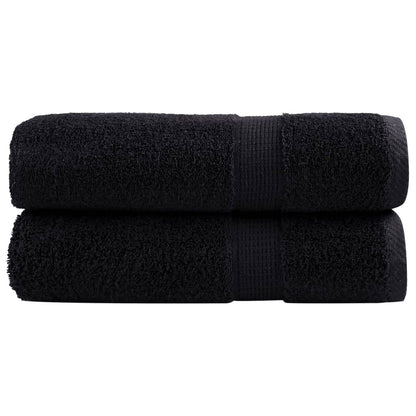 Premium Hand Towels SOLUND 2 pcs Black 50x100 cm 600 gsm