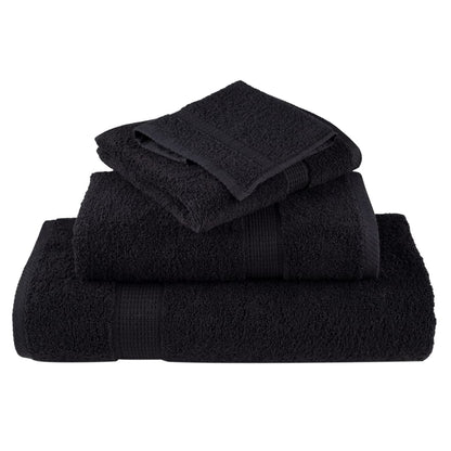Premium Hand Towels SOLUND 2 pcs Black 50x100 cm 600 gsm