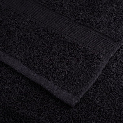 Premium Hand Towels SOLUND 4 pcs Black 50x100 cm 600 gsm