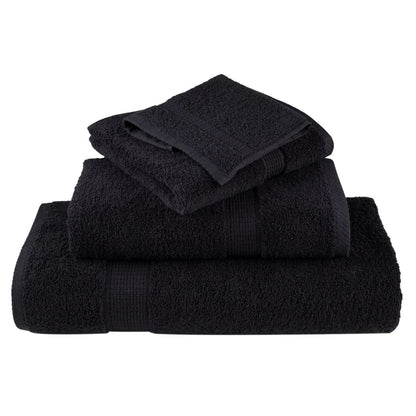 Premium Shower Towels SOLUND 2 pcs Black 70x140 cm 600 gsm