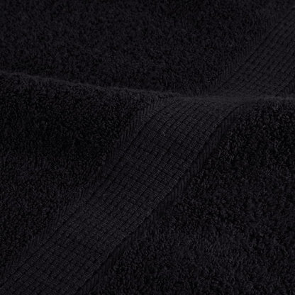 Premium Bath Towels "SOLUND" 10 pcs Black 100x150 cm 600 gsm