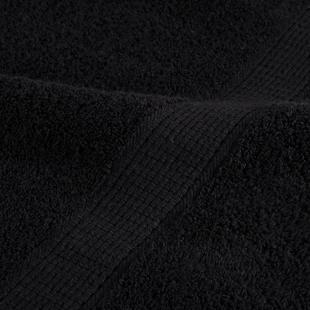 Premium Towels SOLUND 2 pcs Black 100x200 cm 600 gsm