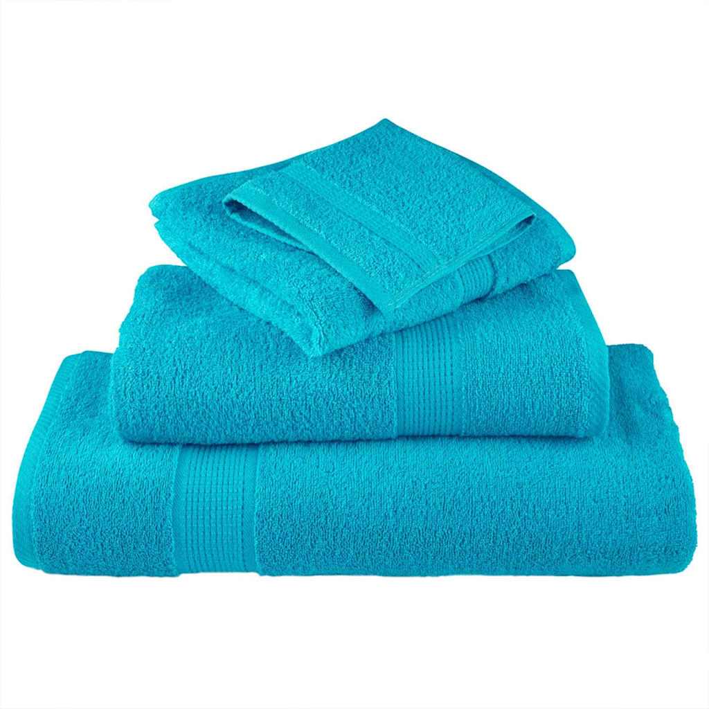 Guest Towel SOLUND 4 pcs Turquiose 15 x 21 cm 550 gsm