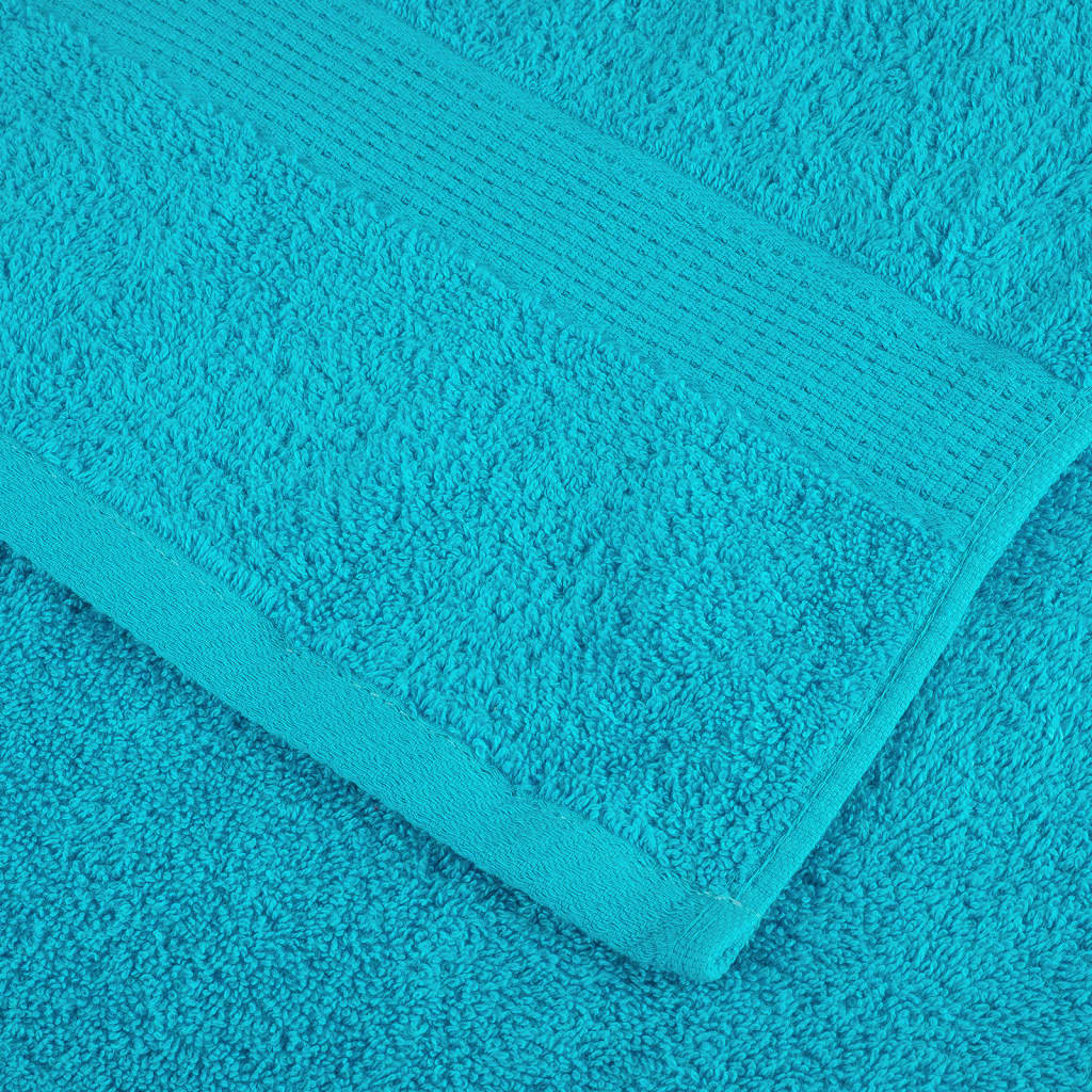 Premium Guest Towels SOLUND 10 pcs Turquoise 30x50 cm 600 gsm