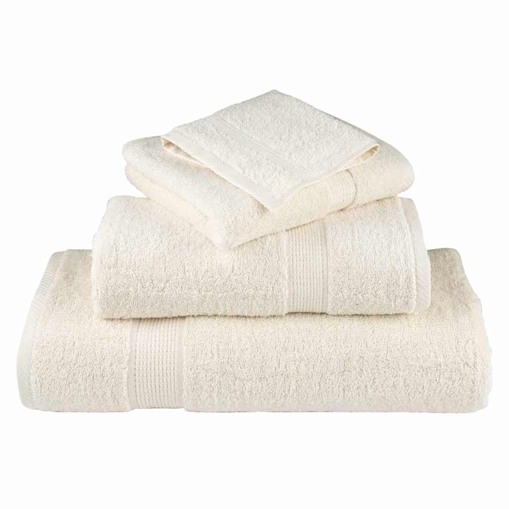 Guest Towel SOLUND 10 pcs Cream 15 x 21 cm 550 gsm