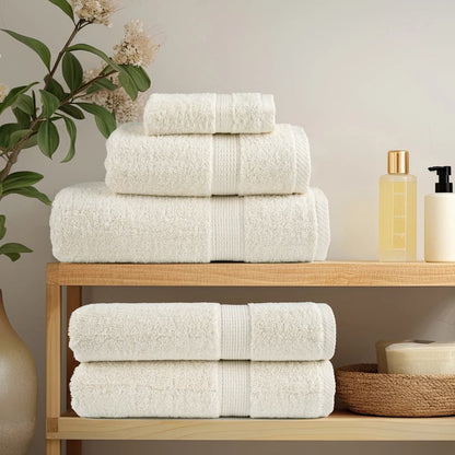 Premium Shower Towels SOLUND 10 pcs Cream 70x140 cm 600 gsm