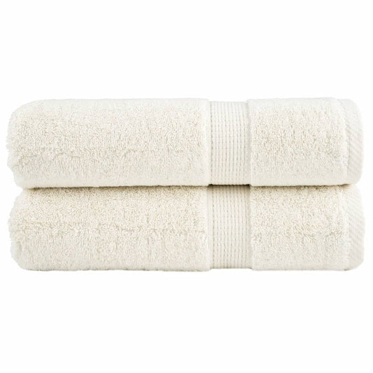 Premium Bath Towels "SOLUND" 2 pcs Cream 100x150 cm 600 gsm