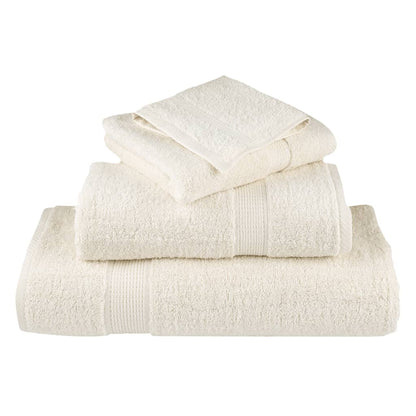 Premium Bath Towels "SOLUND" 2 pcs Cream 100x150 cm 600 gsm