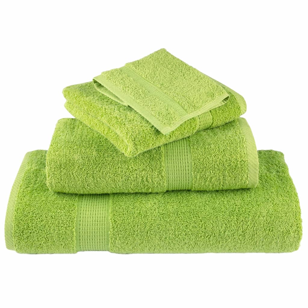 Premium Shower Towels SOLUND 2 pcs Apple Green 70x140 cm 600 gsm