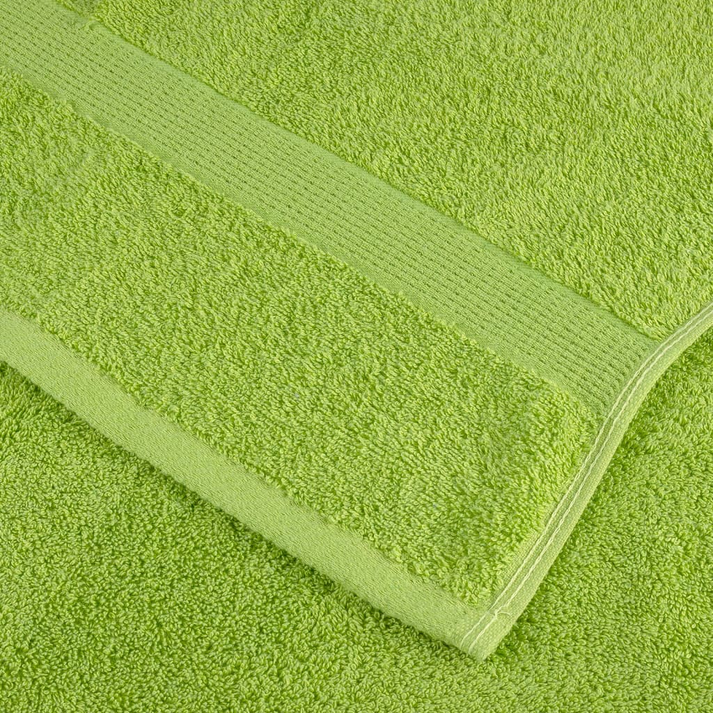 Premium Bath Towels "SOLUND" 2 pcs Apple Green 100x150 cm 600 gsm