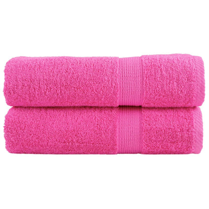Premium Bath Towels "SOLUND" 2 pcs Pink 100x150 cm 600 gsm