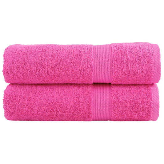 Premium Bath Towels "SOLUND" 2 pcs Pink 100x150 cm 600 gsm