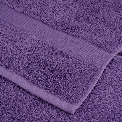 8 Piece Premium Towel Set SOLUND Purple 600 gsm
