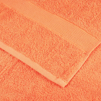 8 Piece Premium Towel Set SOLUND Orange 600 gsm