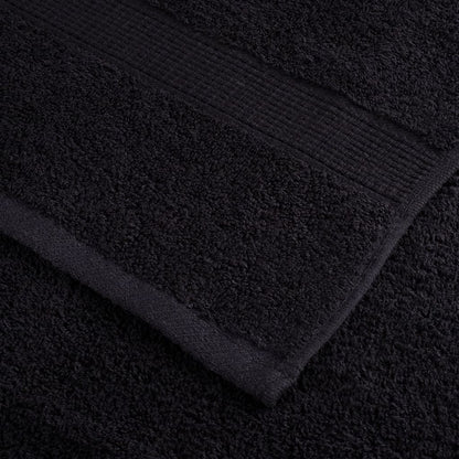 8 Piece Premium Towel Set SOLUND Black 600 gsm