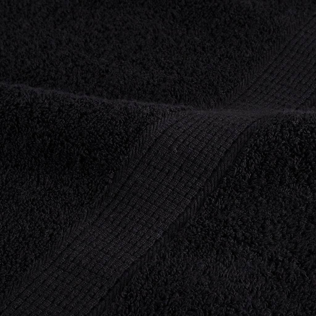 8 Piece Premium Towel Set SOLUND Black 600 gsm