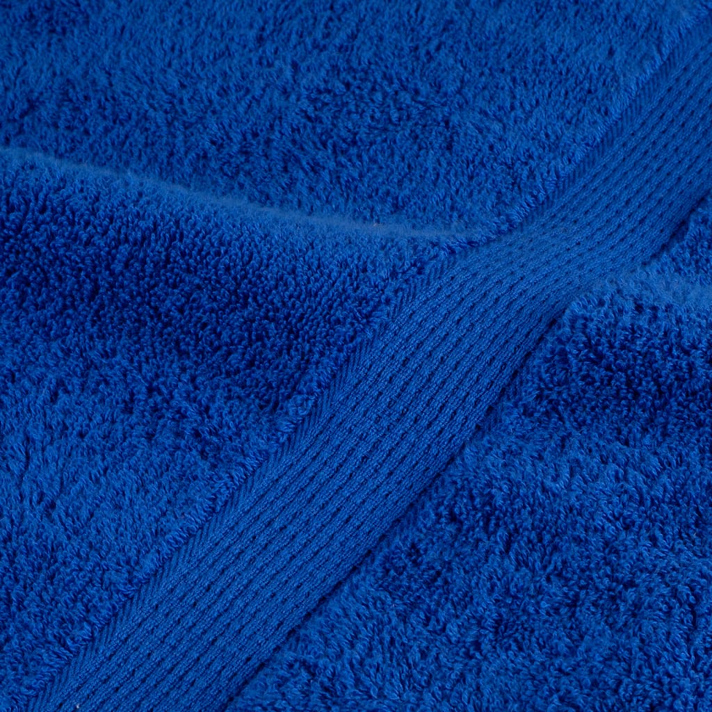 6 Piece Premium Towel Set SOLUND Blue 600 gsm
