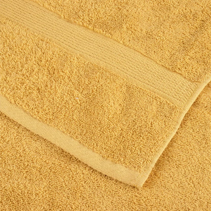 6 Piece Premium Towel Set SOLUND Gold 600 gsm