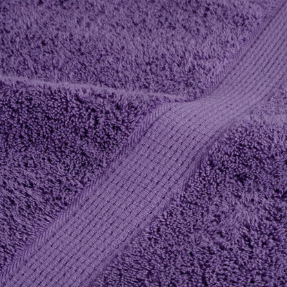 6 Piece Premium Towel Set SOLUND Purple 600 gsm