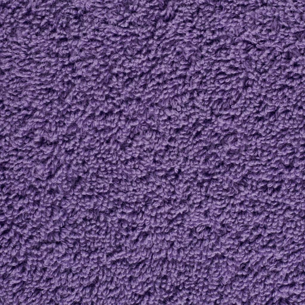 6 Piece Premium Towel Set SOLUND Purple 600 gsm