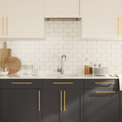 Cabinet Handles 20 pcs Gold 224 mm Stainless Steel