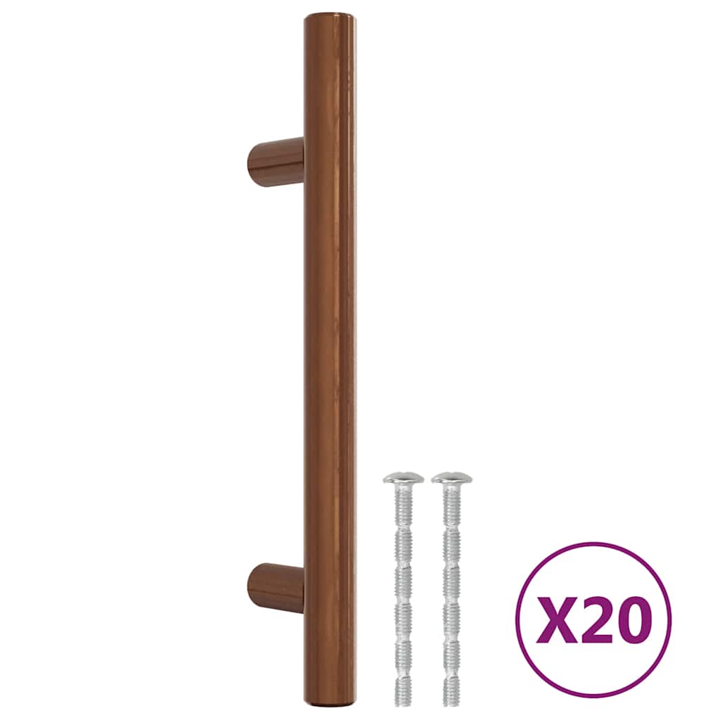 Cabinet Handles 20 pcs Bronze 96 mm Stainless Steel