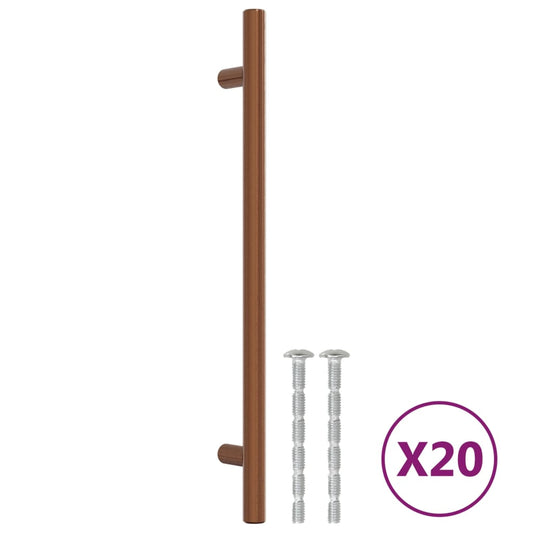 Cabinet Handles 20 pcs Bronze 192 mm Stainless Steel