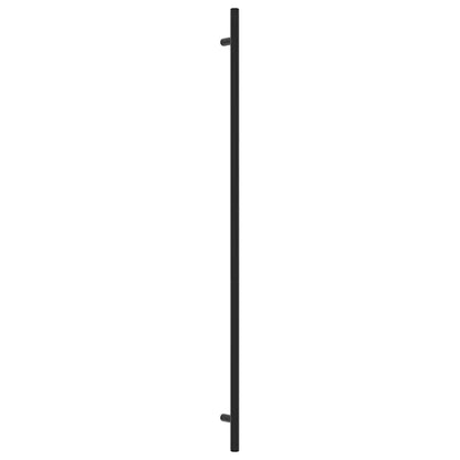 Cabinet Handles 10 pcs Black 480 mm Stainless Steel