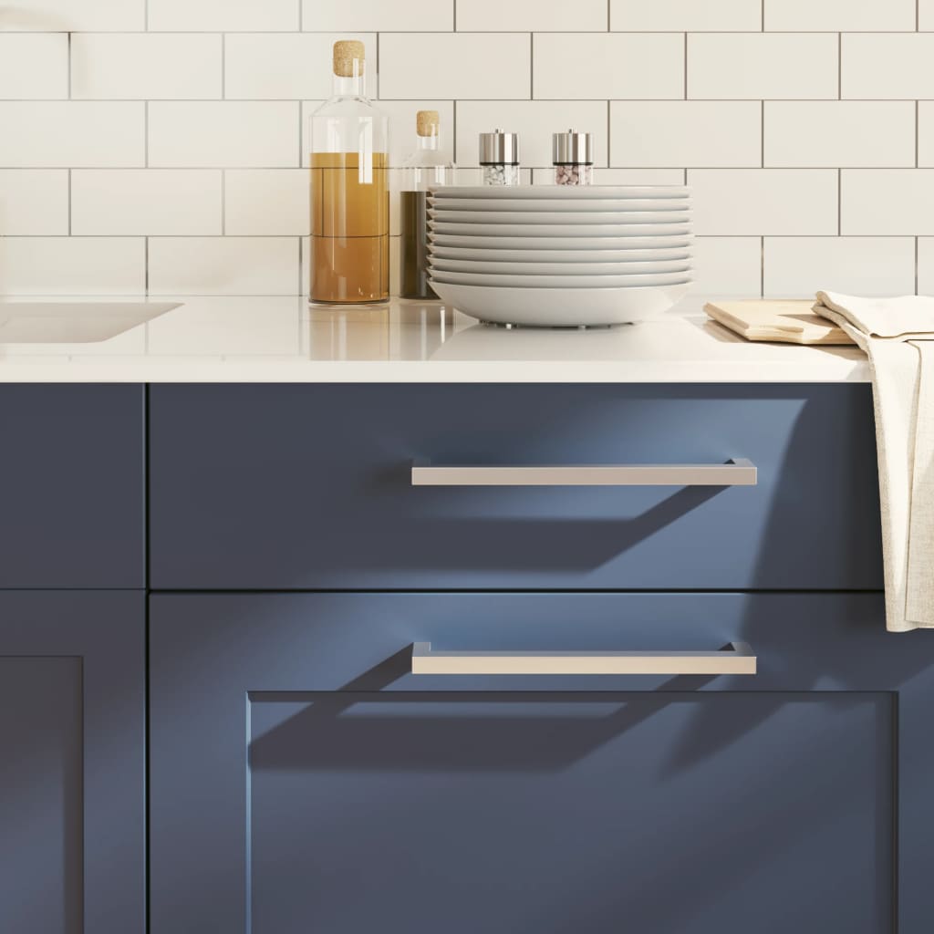 Cabinet Handles 20 pcs Silver 224 mm Stainless Steel