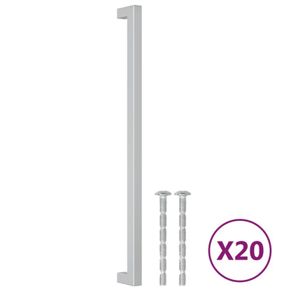 Cabinet Handles 20 pcs Silver 320 mm Stainless Steel