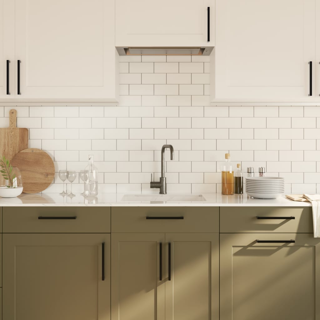 Cabinet Handles 20 pcs Black 192 mm Stainless Steel