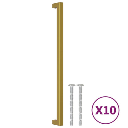 Cabinet Handles 10 pcs Gold 320 mm Stainless Steel