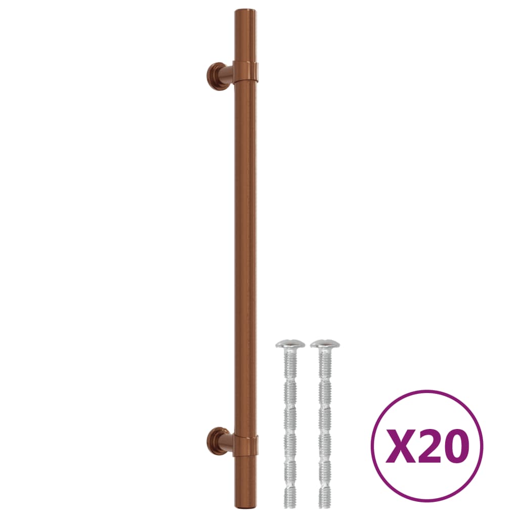 Cabinet Handles 20 pcs Bronze 192 mm Stainless Steel