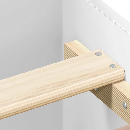 Bed Frame without Mattress White 75x190 cm Small Single  Engineered Wood