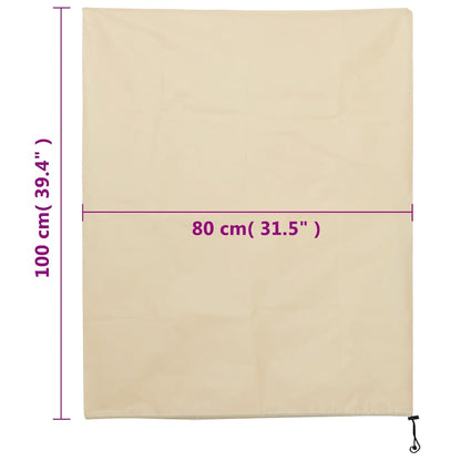 Plant Fleece Covers with Drawstring 4 pcs 70 g/m² 0.8x1 m