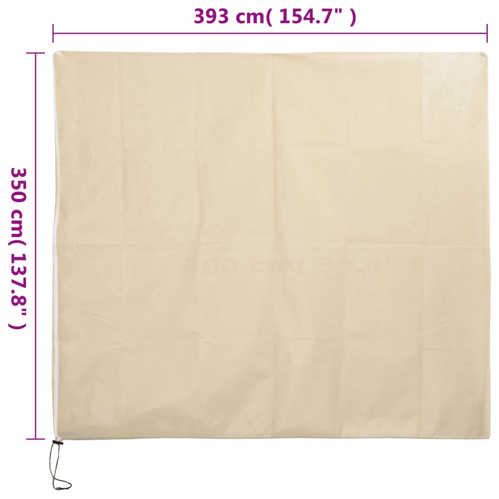 Plant Fleece Cover with Zip 70 g/m² 3.93x3.5 m