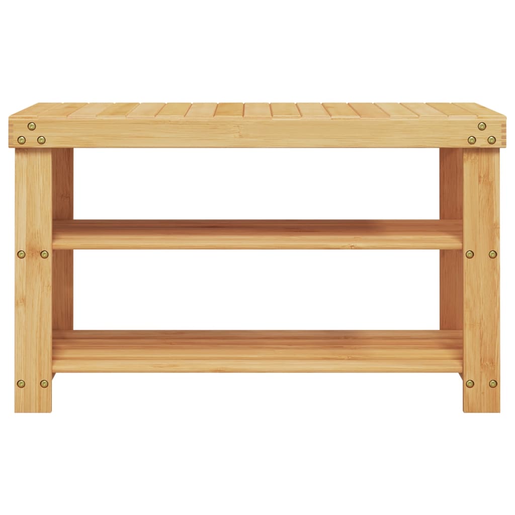 Shoe Rack 3-Tier 70x27.5x45 cm Bamboo