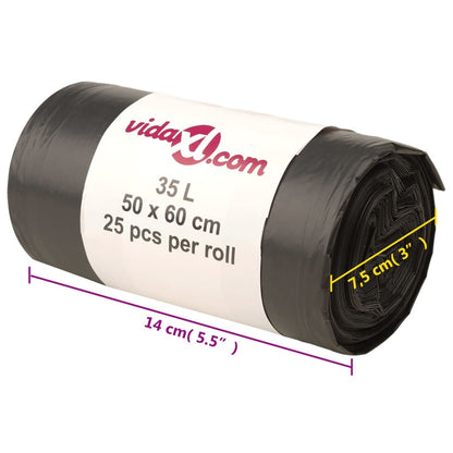 Bin Bags 250 pcs Black 35 L