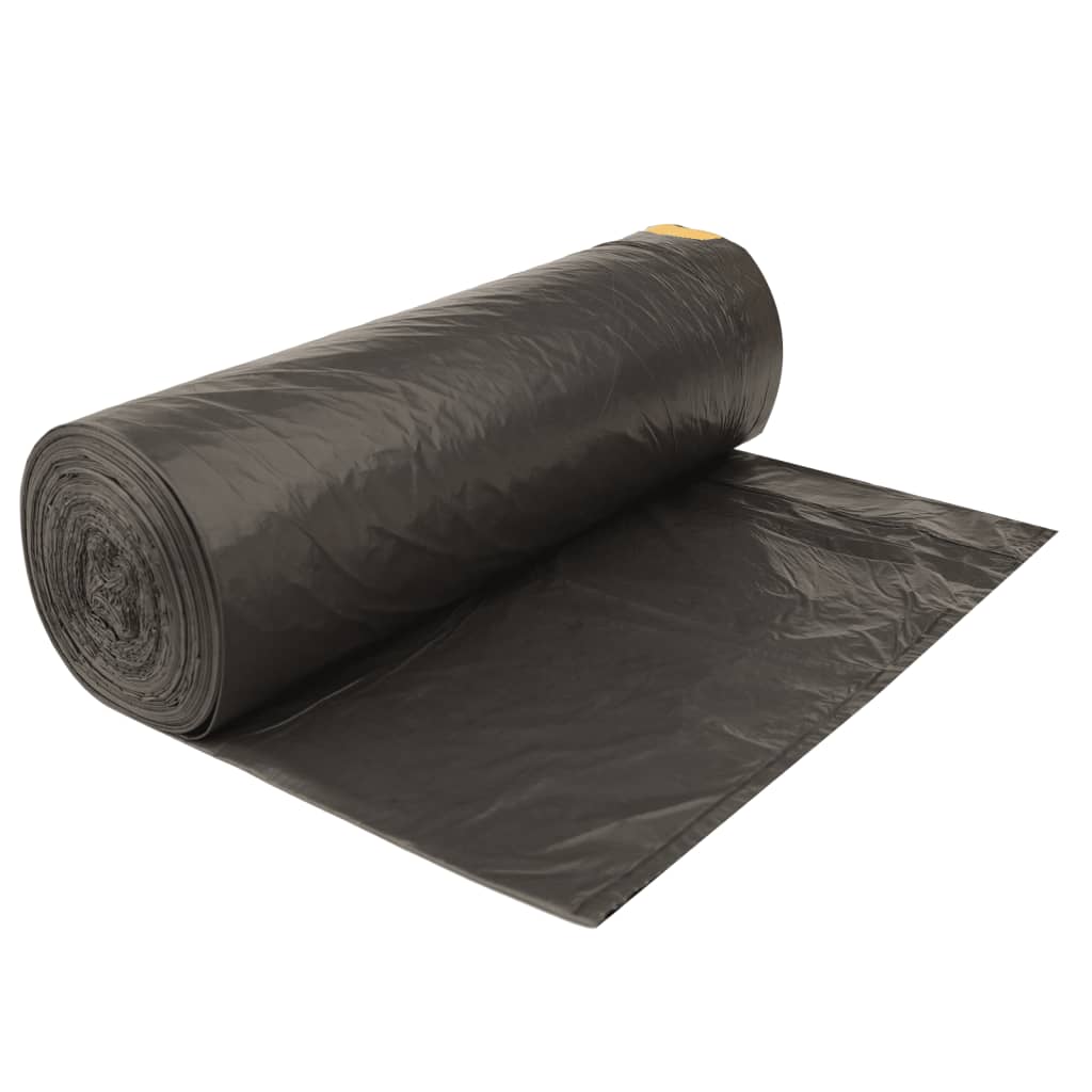 Bin Bags with Drawstrings 250 pcs Black 120 L