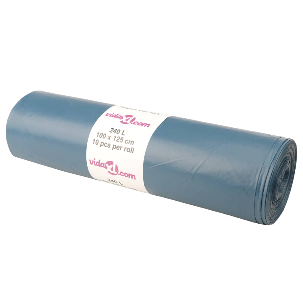 Bin Bags 100 pcs Blue 240 L
