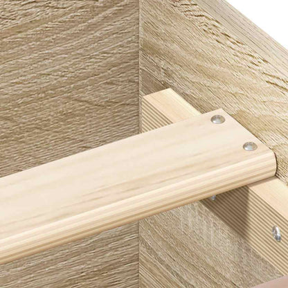 Bed Frame without Mattress Sonoma Oak 200x200 cm