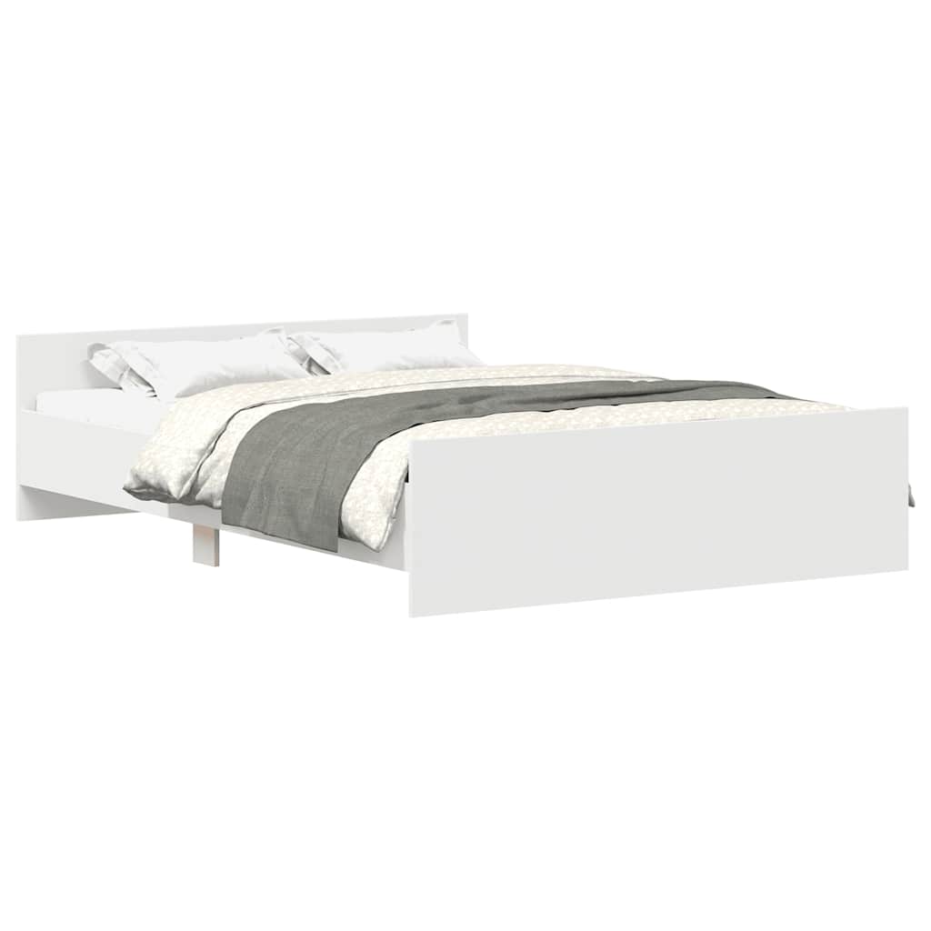 Bed Frame | White | Engineered wood, solid pine, plywood | 120x200 cm