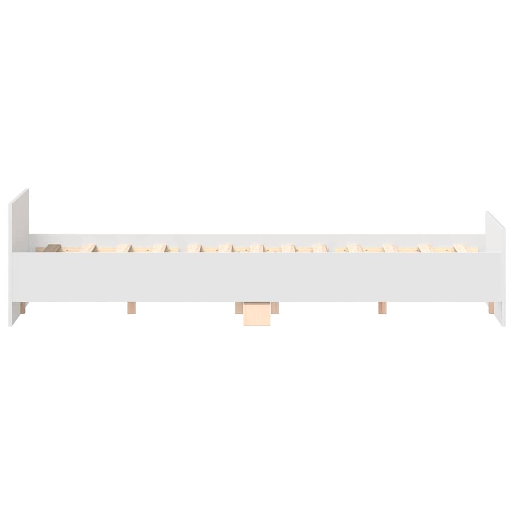 Bed Frame | White | Engineered wood, solid pine, plywood | 120x200 cm