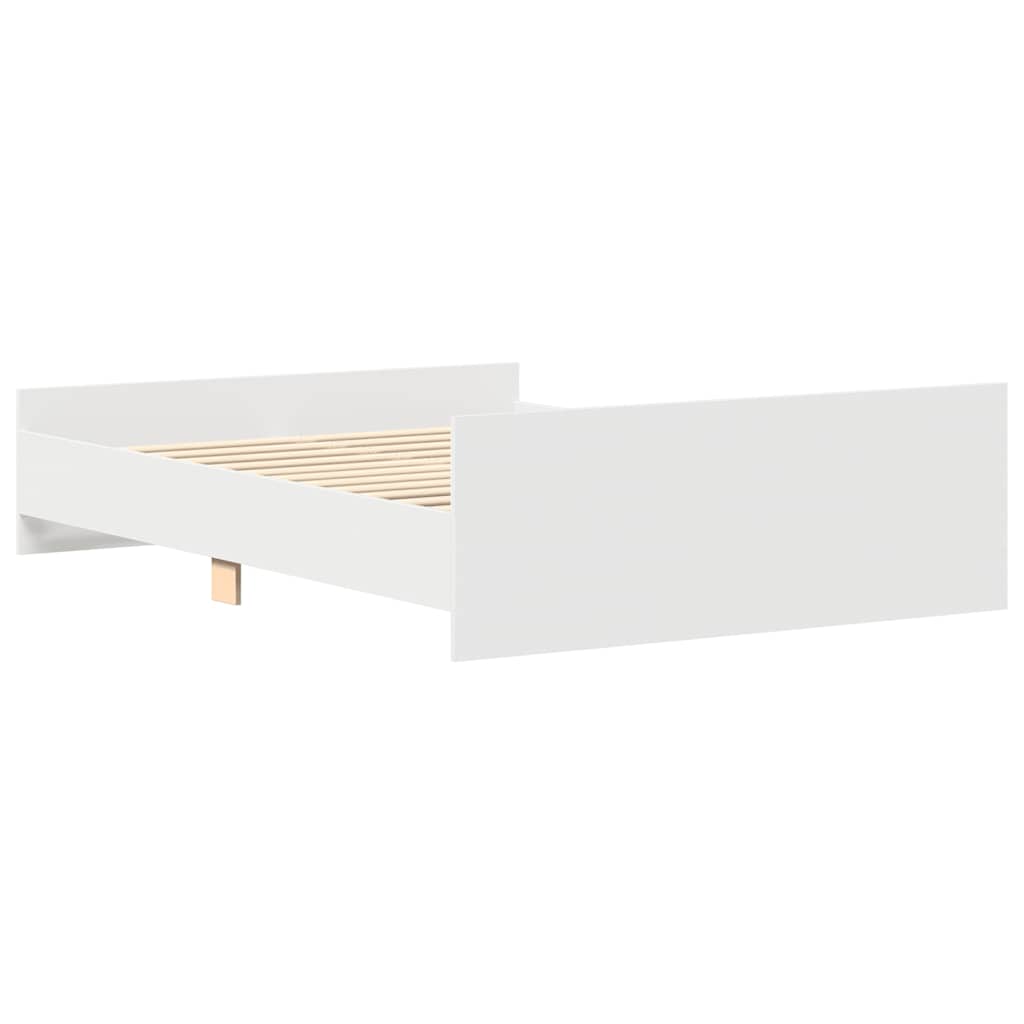 Bed Frame | White | Engineered wood, solid pine, plywood | 120x200 cm