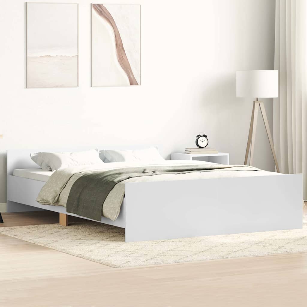 Bed Frame | White | Engineered wood, solid pine, plywood | 120x200 cm