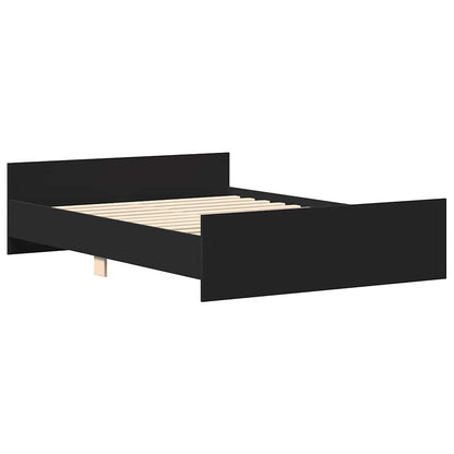 Bed Frame | Black | Engineered wood, solid pine, plywood | Double | Tough