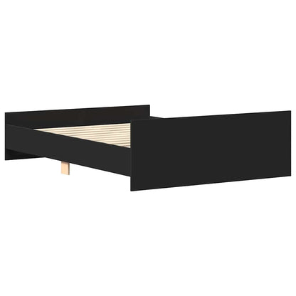 Bed Frame | Black | Engineered wood, solid pine, plywood | Double | Tough