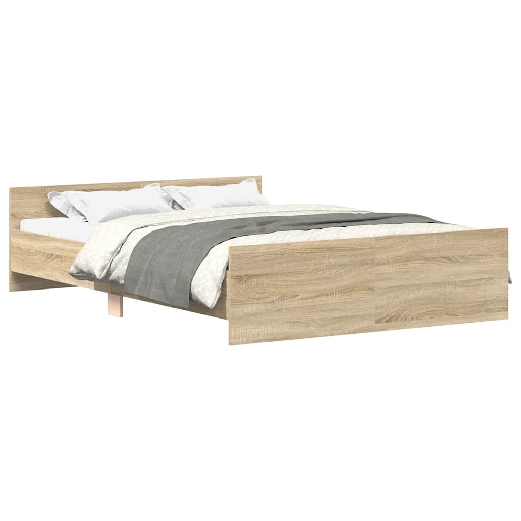 Bed Frame | Sonoma Oak | Engineered wood | 120x200 cm |  Durable