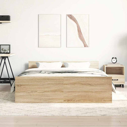 Bed Frame | Sonoma Oak | Engineered wood | 120x200 cm |  Durable